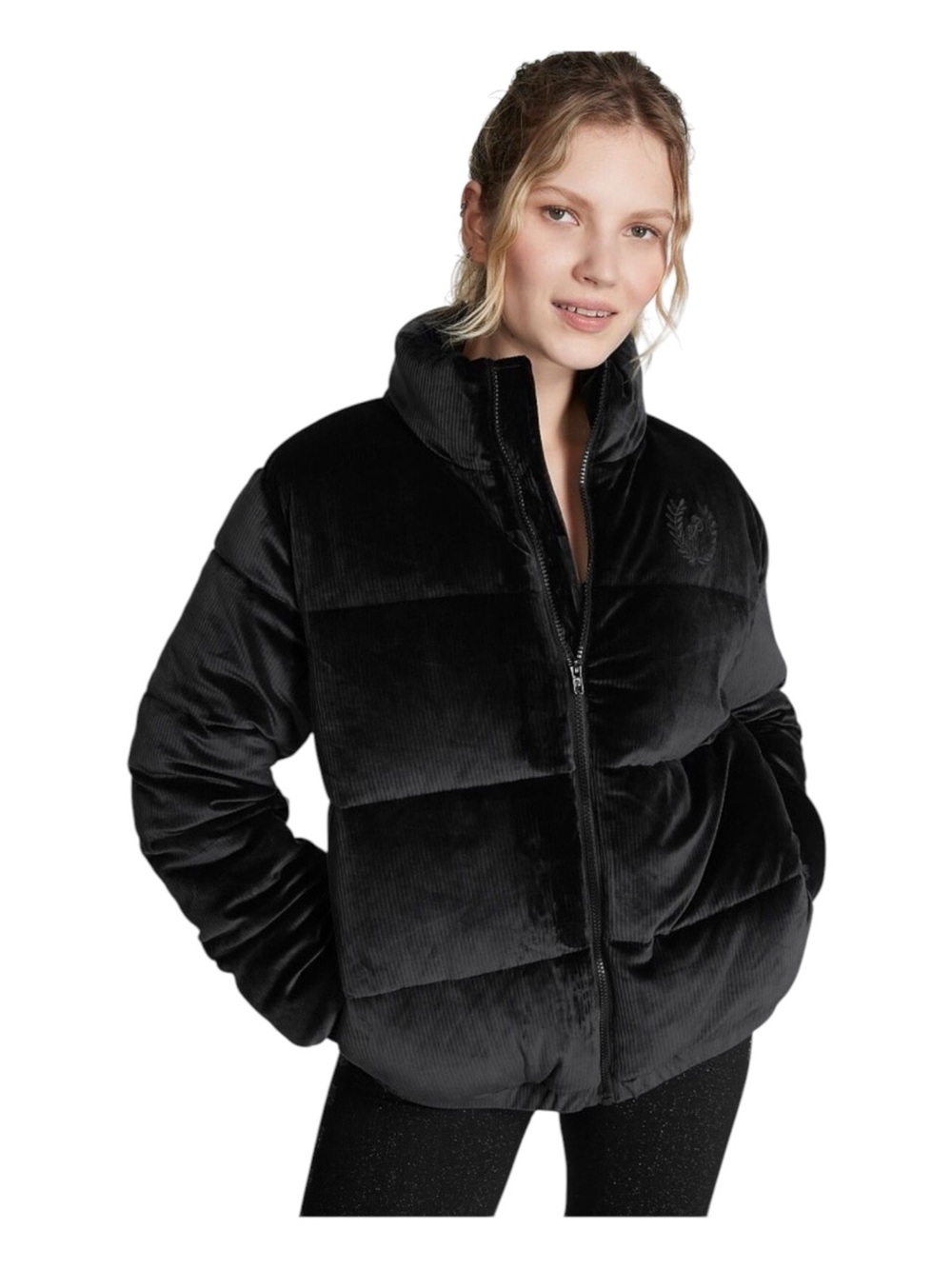 Victoria's Secret PINK Rib Velour Puffer
Jacket Size XS